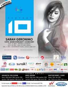 Sarah Geronimo Perfect 10 Concert