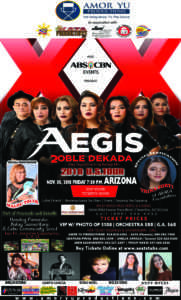 Aegis, 2oble Dekada U.S. Tour