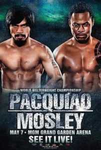 Manny Pacquiao vs Shane Mosley: WBO Welterweight Championship